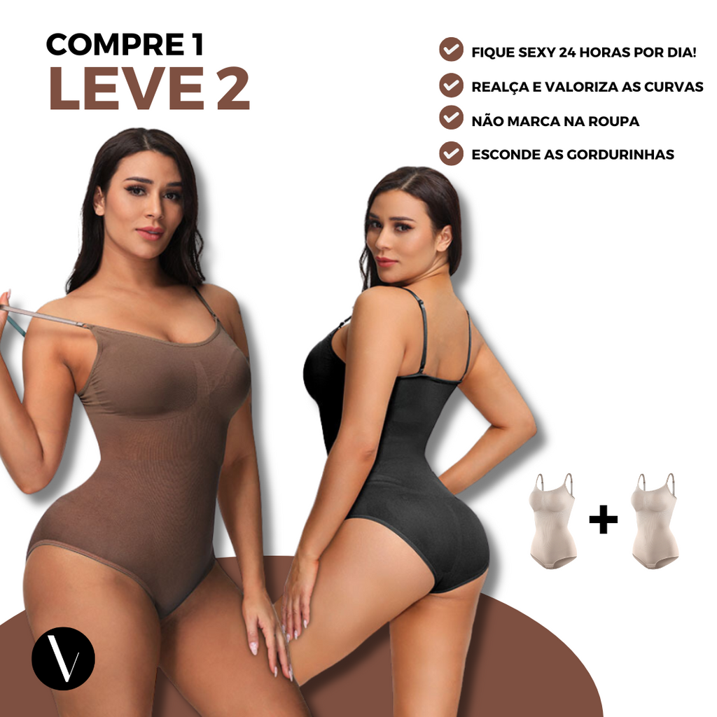 Body Modelador Fiory - Compre 1 leve 2 🎁