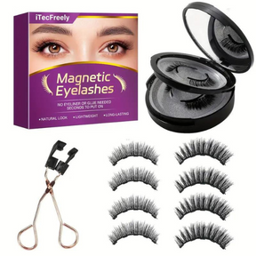 Cílios Magnéticos Pro lashes 3D + Aplicador, Espelho e 15 pares de cílios magnéticos reutilizáveis 🎁