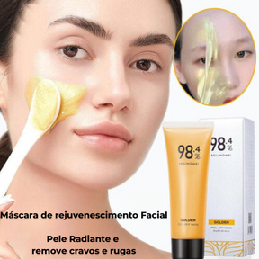 OuroVitality - Máscara de rejuvenescimento facial de Ouro 24K - Compre 1 leve 2 🎁