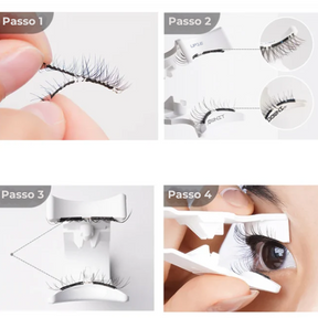 Cílios Magnéticos Siare Lashes 3D + Aplicador, Espelho e 10 pares de cílios magnéticos reutilizáveis 🎁