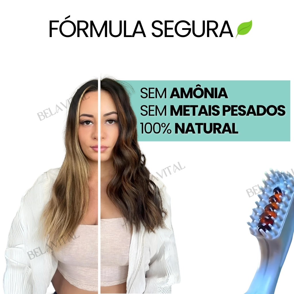 NaturiColor: Tinta de Cabelo Sem Amônia + Pente de Brinde 🎁