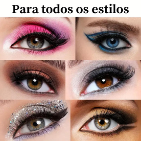 Cílios Magnéticos Pro lashes 3D + Aplicador, Espelho e 15 pares de cílios magnéticos reutilizáveis 🎁