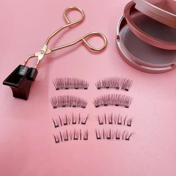 Cílios Magnéticos Pro lashes 3D + Aplicador, Espelho e 15 pares de cílios magnéticos reutilizáveis 🎁